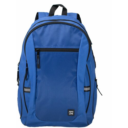 Semiline Unisex's Backpack J4919-2 Navy Blue/Black Slike