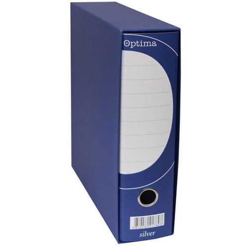 Optima Registrator A4-80 kutija SILVER &amp;scaron;iroki plavi Slike