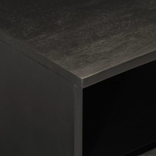  ormarić crni 70 x 33 x 46 cm od masivnog drva manga Slike