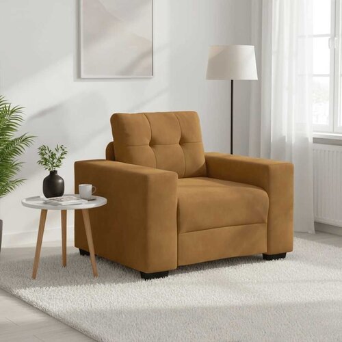 SOFA fotelja smeđa 100x78x80 cm bar&amp;scaron;un - Smeđa 1 100 cm Slike