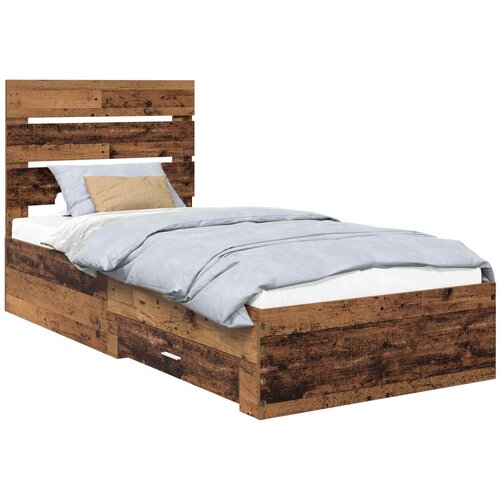 vidaXL konstrukcija postelje star les 100 x 200 cm konstruiran les, (5000113707) Cene