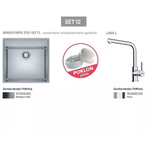 Franke set MRX 210-50 TL + Lina L Slike