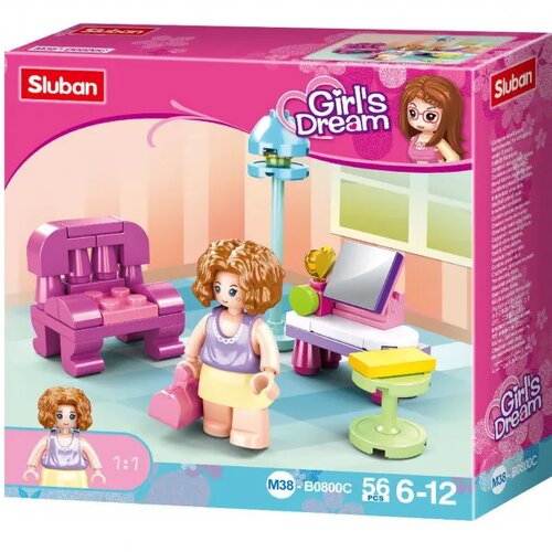 Sluban kocke,frizerski salon, 56 kom Slike