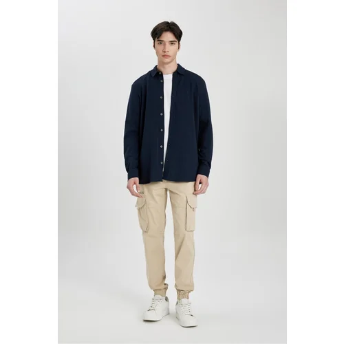 Defacto Regular Cargo Jogger With Cargo Pocket Gabardine Trousers