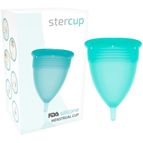 STERCUP Menstrualna ča&amp;scaron;ica L, plava Slike