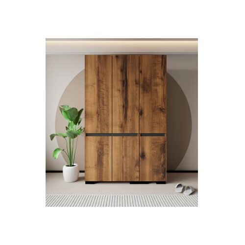 Hanah home ormar floransa 135 walnut anthracite v3 Slike