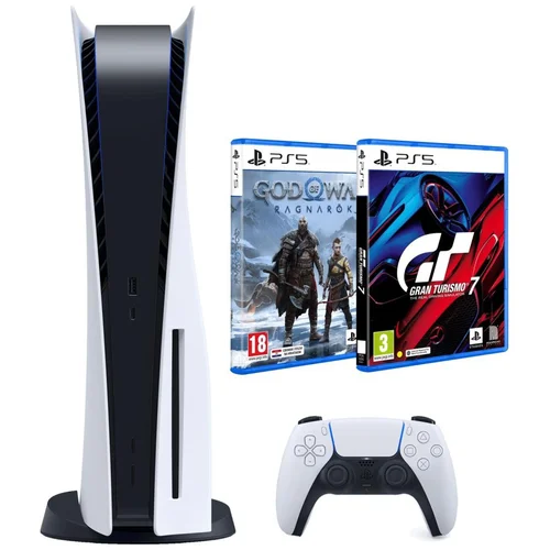 Sony Igraća konzola PlayStation 5 + GoW:Ragnarok + Gran Turismo 7 – PS5BCHGoWRVCHGT7