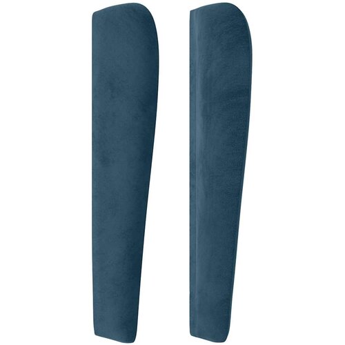  Uzglavlje s u&amp;scaron;ima tamnoplavo 83 x 23 x 118/128 cm bar&amp;scaron;unasto Slike