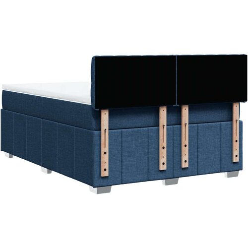 vidaXL Krevet s oprugama i madracem plavi 140x200 cm od tkanine Cijene