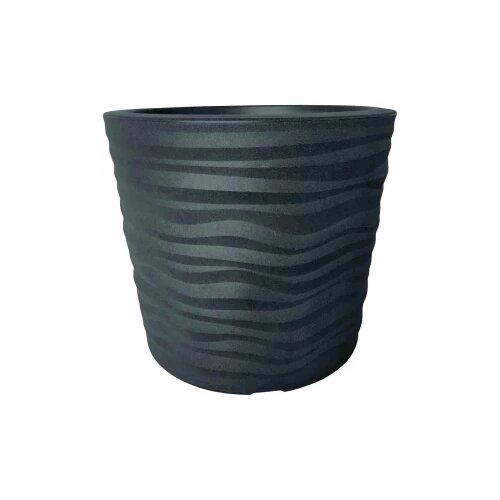 Siena Garden 45-50-02-GA 455002GA posuda za biljke plastika antracitna boja Slike
