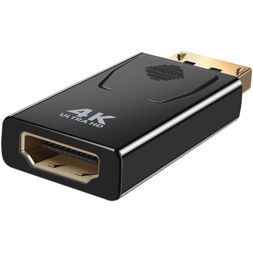 LINQ Video adapter DisplayPort mo&scaron;ki na HDMI ženski 4K Ultra HD kompakten, Črna, (5000220221) Cene