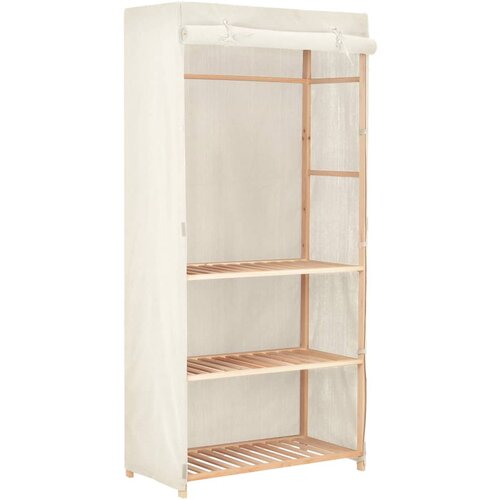  The Living Store Garderobna omara za oblačila 3-nadstropna 79x40x170 cm - Garderobna Omara, (21493841) Slike