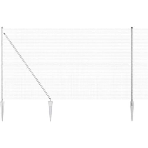 vidaXL Varjena žična ograja s 13 spike postov 1.6x50 m Galvanizirano jeklo Cene