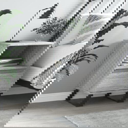 vidaXL Noćni ormarić boja hrasta sonome 40x35x50 cm konstruirano drvo Cijene