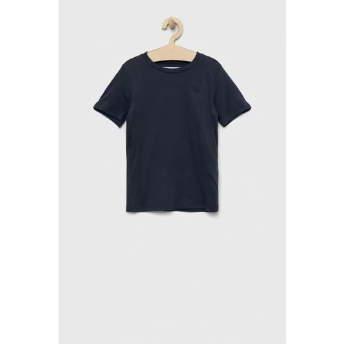 Abercrombie & Fitch Otroška kratka majica mornarsko modra barva
