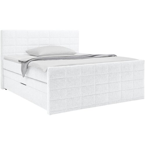M&amp;ouml;max Postelja Boxspring Damon, Bela, 180x200 Slike