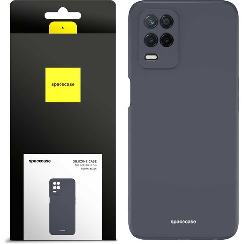Spacecase SILIKONSKI OVITEK ZA OVITEK ZA TELEFON REALME 8 5G, ČRN, (21962938) Cene