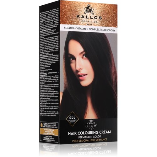 Kallos Glow Lasting Cream Colour trajna boja za kosu nijansa Chocolate Brown 60 ml Slike