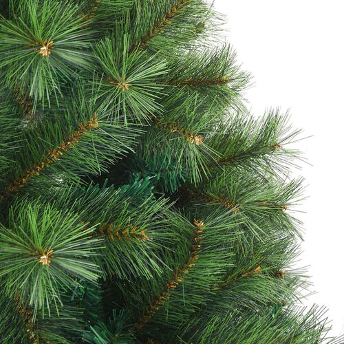  Umjetno božićno drvce s stalakom Zelena 210 cm PE i PVC 130 x 130 x 210 cm Slike