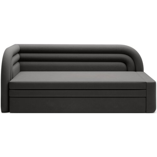 ELTAP Siva baršunasti sklopiva/s prostorom za odlaganje sofa s lijevim kutom 223 cm Fabillo – Cijene