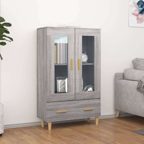  Visoka komoda boja hrasta sonome 70x31x115 cm konstruirano drvo Slike