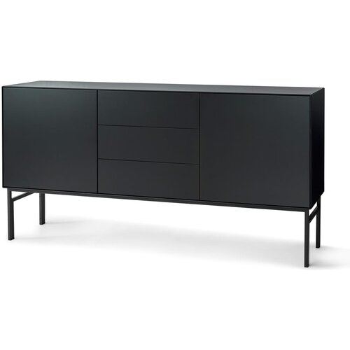 Hammel Furniture Crna niska komoda 180x89 cm Edge by Hammel - Slike