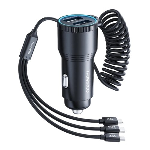  TRANYOO Autopunjač T-C23 Metalni 2 USB 3/1 kabl 30W Cene