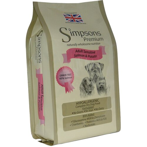 Simpsons Premium Adult Sensitive losos i krumpir - 12 kg Slike
