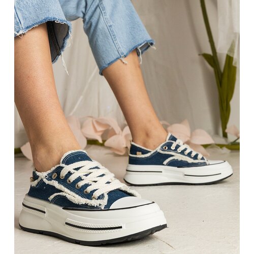 D/CEO marka niezdefiniowana Blue women's high-sole sneakers Kallara Cijene