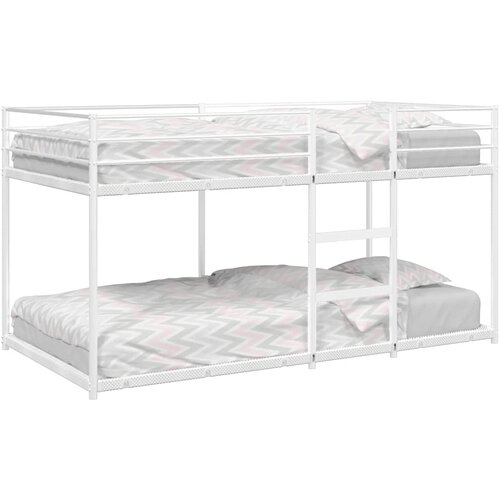 VidaXL Krevet na kat bez madraca bijeli 75x190 cm čelik Slike