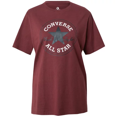 Converse Majica 'Chuck Taylor All Star' temno siva / burgund / bela