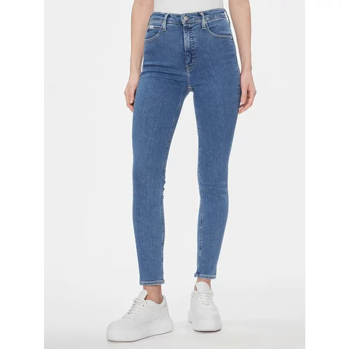 Calvin Klein Jeans Jeans hlače High Rise Skinny J20J223311 Modra Skinny Fit