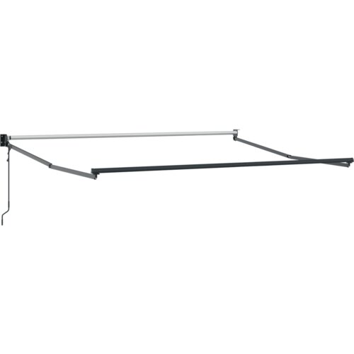 vidaXL avtomatska retraktibilna tenda Črna 350x250 cm, nadomestna tenda za okvir 3.5x2.5 m Črna Cene