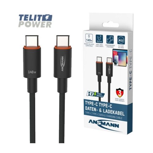 Ansmann USB tip C na USB tip C kabl dužine 60cm ( 4458 ) Cene
