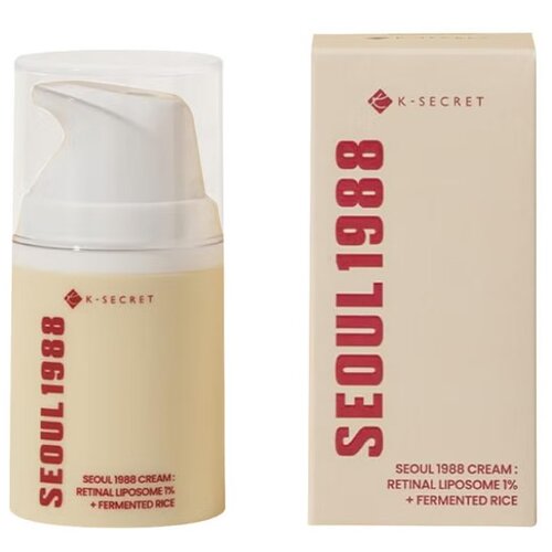 KSECRET Seoul 1988 Retinal Lipsome 1% + Fermented Rice Cream dnevna krema za obraz za vse tipe kože 50 ml unisex Cene