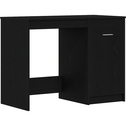  Stol s ladicama Crni hrast 100 x 50 x 76 cm Konstruirano drvo Slike
