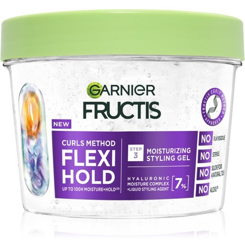 Garnier Fructis Flexi Hold stiling gel za valovite in kodraste lase 370 ml Cene