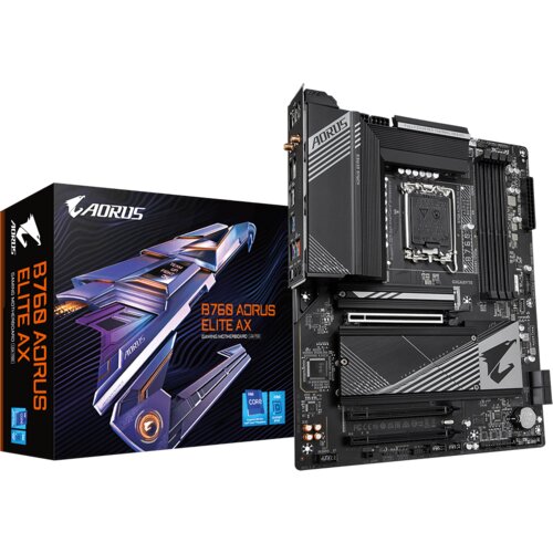 Gigabyte LGA 1700, B760 Chipset, 4x DDR5, Support 13th and 12th Gen, Fast Networks：2.5GbE LAN & Wi-Fi 6E 802.11ax Slike
