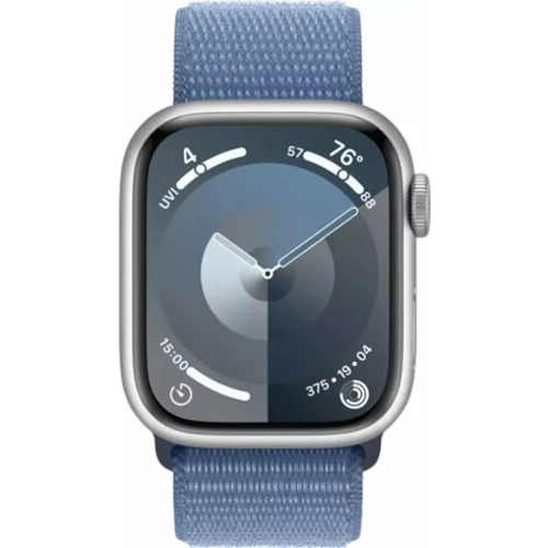 Apple Watch Series 9 41mm (GPS) Aluminium Case Silver with Sport Loop Winter Modra
