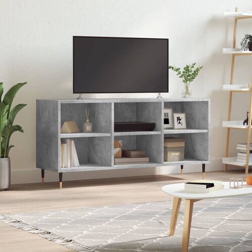 TV ormarić siva boja betona 103,5x30x50 cm konstruirano drvo Cene