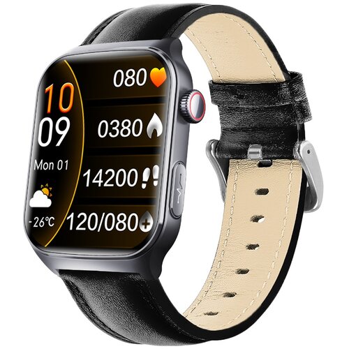 INF Smartwatch z Bluetooth klicem in spremljanjem zdravja, združljiv z iOS in Android Black, (5000263666) Cene