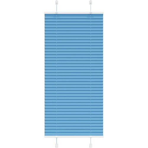 vidaXL Plisirana senčila modra 60x150 cm, &scaron;irina blaga 59,4 cm, poliester, (5000298184) Cene