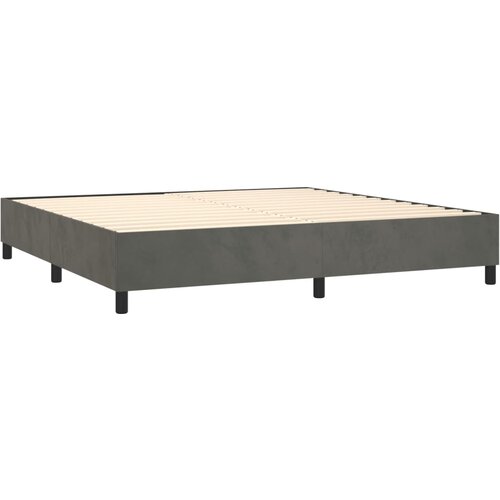  Krevet s oprugama i madracem tamnosivi 200x200 cm bar&amp;scaron;unasti Slike