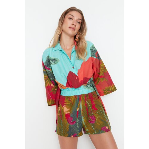Trendyol Multicolored Landscape Pattern Bottom-Top Set Slike