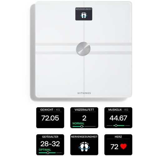 Withings WBS12-Bijela-All-Inter tijelo 760-10105 Comp WLAN vage, bijela Slike