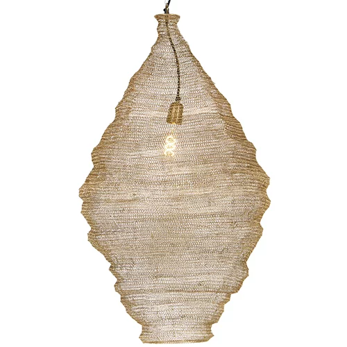 QAZQA Orientalska viseča svetilka zlata 90 cm - Nidum