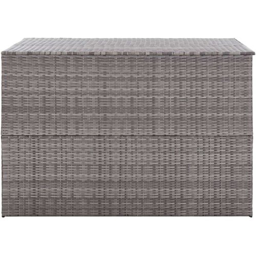 VidaXL Vrtna &amp;scaron;katla siva 150x100x100 cm poli ratan Slike