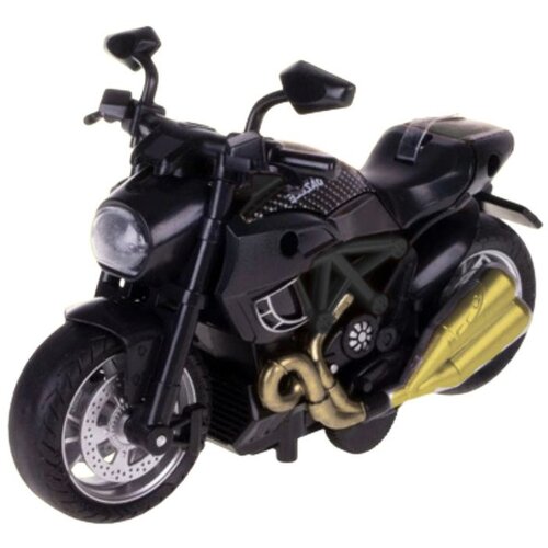  Sastavljanje motocikla od metalnih vijaka 1:14 DIY elementi od crno-zlatnog metala Slike