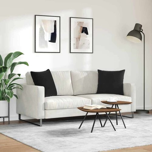 VidaXL jastučići za sofu 2 pcs crna 50 x 50 cm kordura tekstil Slike