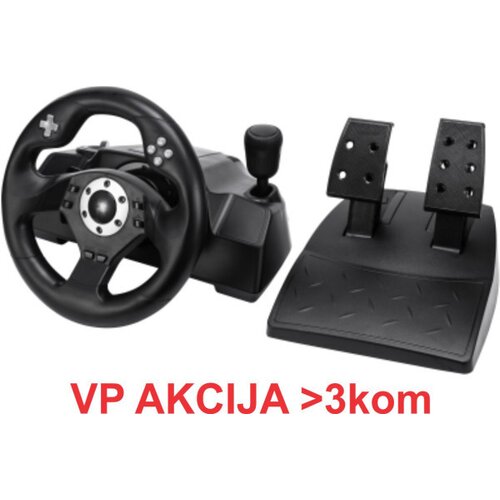 Gembird STR-M-40 ** RACEMASTER PC racing wheel 270degr. PC/PS3, Direct-X-X-input (4499) Cene
